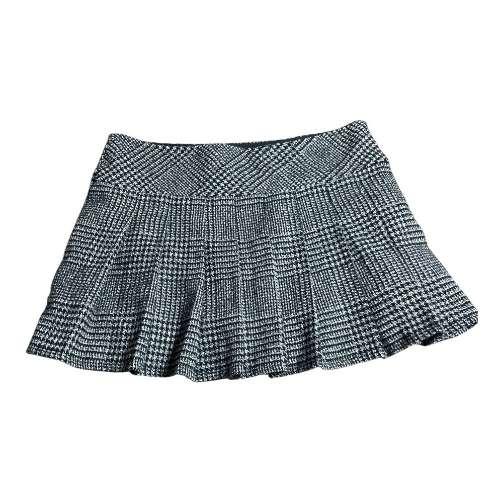 Isaic JK Style, Dark Academia, School Girl Wool Houndstooth Plaid 34"x14.5"